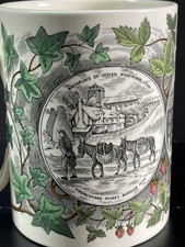 1759 - 1959 Wedgwood & Sons 200th Anniversary Large Ceramic Mug Ornate Detail picture