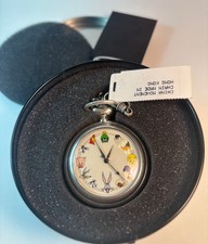 Vintage Looney Tunes Fossil Pocketwatch, Silver Dial, Untested picture
