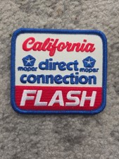 Mopar Direct Connection California Flash Embroidered Patch Vintage Style picture