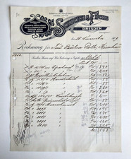 Old Invoice Schleich & Fuchs Dresden Engros Stock 1909 Litho Letterhead picture
