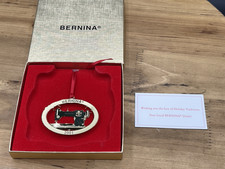 2001 BERNINA Sewing Machine Model 117 1938-1953 Christmas Tree Ornament in Box picture