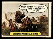 1976 Topps Hysterical History #56 Attack on an Emigrant Train picture