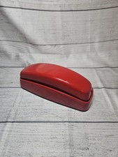 Vintage AT&T Trimline 210 Phone - Red - Untested, 1980s - Prop Item - NO CORDS picture