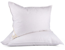 2-pc ORGANIC CLUB Sheep Wool Pillow in Cotton Cover Standard Bed Pillow 20x28 picture