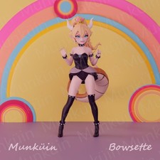 1:8 Young Bowsette Super Mario Fan Art UNPAINTED High Quality Garage Kit picture