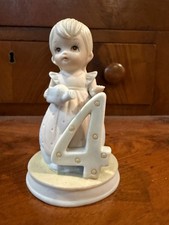 Vintage 1982 Lefton China Christopher Collection Hand-Painted Figurine Girl With picture
