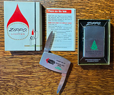 New unfired vintage zippo Lighter advertising Banks-McKinney Lumber Co NIB $clip picture