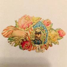 US Grant Die Cut In Memory Vtg picture