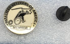 Vintage Paralyzed Veterans of America PVA Member Lapel Pin Collectible picture
