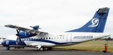 ATR-42-500 Regional Airliner Aerogaviota Aircraft Wood Model  picture