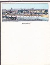 Charles Magnus Harrisburg PA Multicolored Lettersheet birdseye view on  river picture