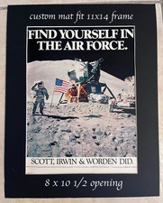1971 original magazine print ad, Moon landing, U.S. Air Force, Space exploration picture