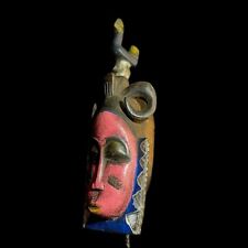 African Baule Mask-Wooden Tribal Mask Handmade folk art Antiques-9762 picture