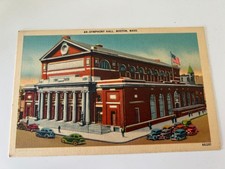Symphony Hall Boston Massachusetts Postcard picture