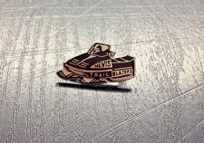 Vintage Nevis Trailblazers Snowmobile Club Minnesota Lapel Hat Pin MN 1980s picture
