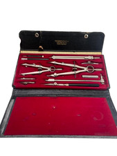 Vintage Graf-Apsco 1810 Drafting Tool Set Germany Architecture Original Case picture