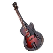 5.5in Classic Miniature Guitar Replica With Stand And Case Instrument Ornam GHOY picture