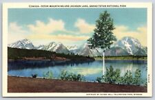 Postcard Teton Mountains And Jackson Lake, Grand Teton National Park Unposted picture