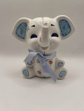 1985 Gen Z LEFTON PORCELAIN ELEPHANT Bank Hand Painted #05558 picture