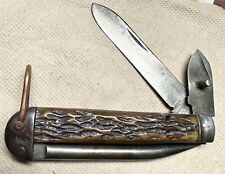 Schatt Morgan Sailor Mariner Knife Bone Bovine 1800’s Old Vintage picture