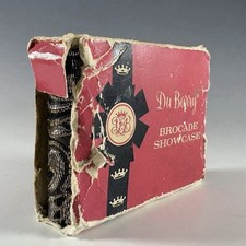 Du Barry Compact Brocade Showcase Lipstick & Powder In Box 1950’s Black & Gold picture