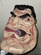 Large Halloween Mask GANGSTER MAFIA BOSS Smoking Cigar Costume Cosplay Italian picture