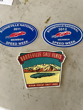 Bonneville Salt Flats Speed Week Member Sticker Decals Lot 2011-2012 picture