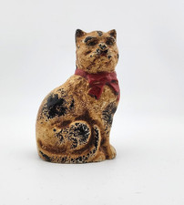 Antique Hubley Cat Kitten Cast Iron Bank 1920s - 1930s 4