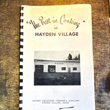 The Best in Cooking Hayden Village Spiral-Bound Community Cookbook 1963 picture