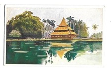 1934 Stollwerck Chocolate Card ~ No. 163, Mosque In West Sumatra picture
