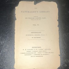 The Naturalist's Library Vol. VI Ornithology Humming Birds Sir William Jardine … picture
