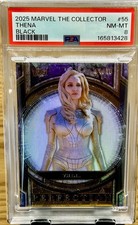 2025 Topps Marvel The Collector Thena Black 04/10 PSA 8 picture