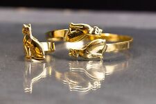 Amazing Egyptian Jewelry set with Bastet ring and Bastet bracelet picture