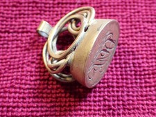 BEAUTIFUL  ANTIQUE 1700/1800-s WAX STAMP SEAL PENDANT SWEDEN SWEDISH picture