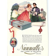 Nunnally's Candy of the South Atlanta Georgia c1920 Ad AF8-8 picture