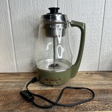 Penncrest VTG JC Penny Electric Percolator Coffee Maker Mod 2610 Avocado Green picture