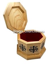 Handcarved Orthodox Reliquary Box Wood Carved Christian Ark 7.87