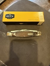 Buck 371 Stockman 3-Blade Pocketknife Wood Handle Stainless Slipjoint picture