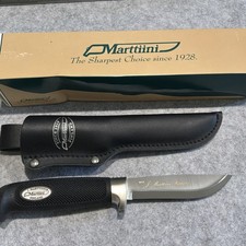 J. Marttiini Finland 184014 Skinner Condor Basic Black Fixed Knife W/ Sheath New picture
