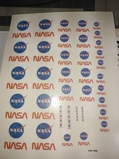 DECALS- NASA MEATBALL (Waterslide) Model Rocketry FULL PAGE picture