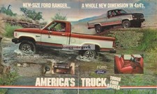 1982 Ford RANGER Red White Pickup Truck Centerfold Vintage Ad  picture