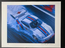 Martini Porsche Limited Edition Art 991 Carrera S LeMans racing collectible x/50 picture