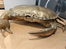 Rare Vintage 1970's Heav bronze Crab Empty Plate Box L30cm X H23cm Collector  picture