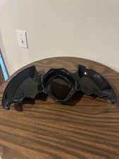 Longaberger Black Bat Dish Holds Oval Basket Serving Halloween NO BASKET picture
