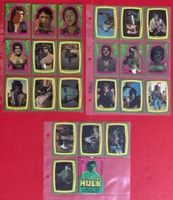 Vintage 1979 Marvel Comics The Hulk Complete 22 Sticker Collector Set picture