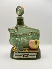 1974 Jim Beam Whiskey Decanter Washington Evergreen State Mount Rainier - Empty picture