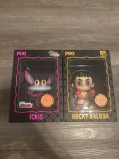 Thrilljoy PIX Mixed Lot 2 Vinyl Figures Ickis Rocky Balboa Limited NYCC Boxed picture