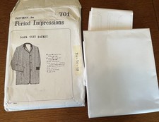 Vtg Period Impressions SACK SUIT JACKET SEWING PATTERN UnCut FF 40-44 picture