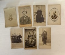 Lot of CDV’s of persons from New Hampshire in the 1800’s, plus revenue stamps picture