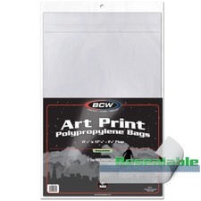 NEW (5 CT) BCW Art Print 11 x 17 Sleeve- Resealable picture